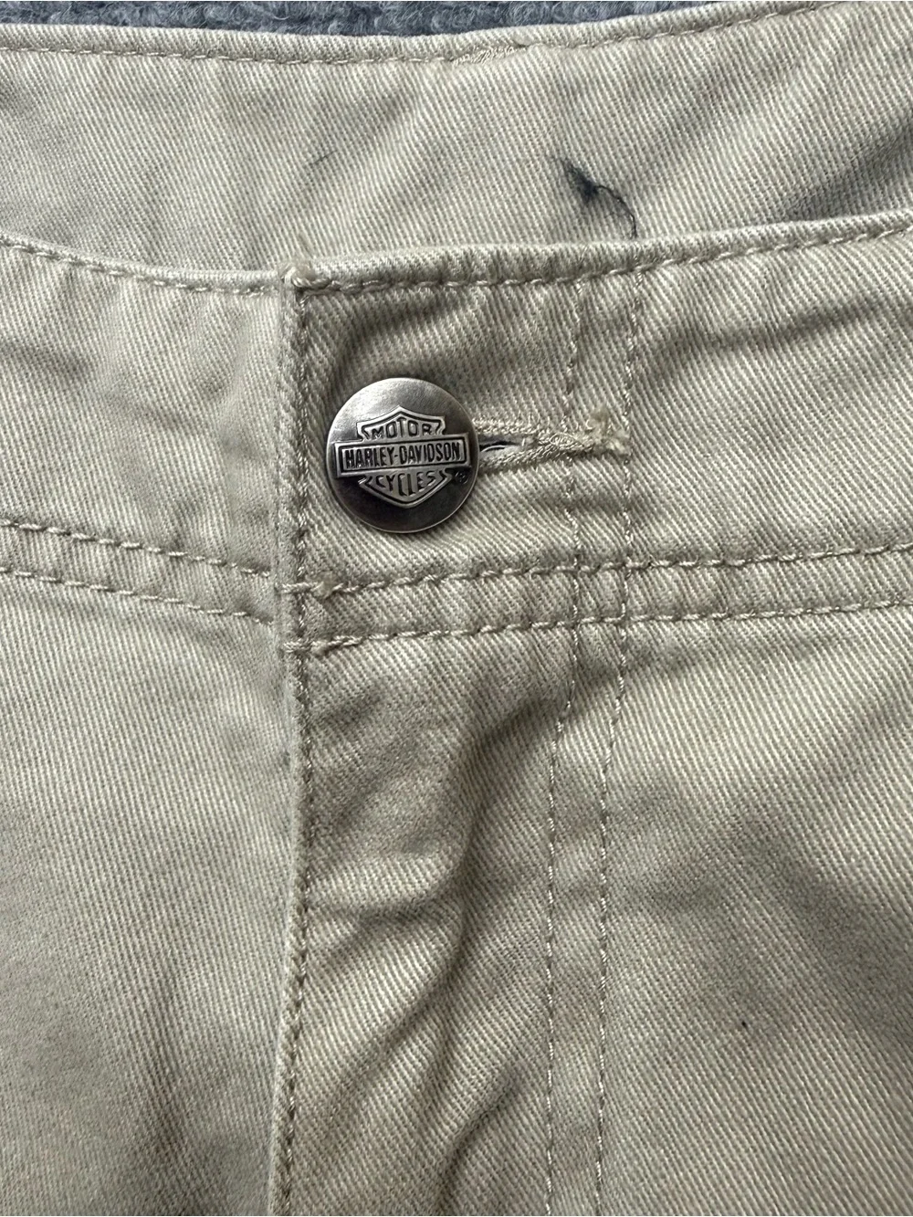 Harley Davidson Cargo Khaki Men’s Pants Motorcycle Size 33x32